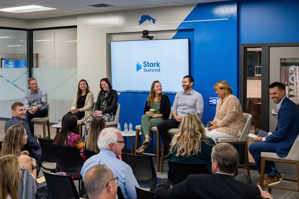Stark agents on a panel at an event